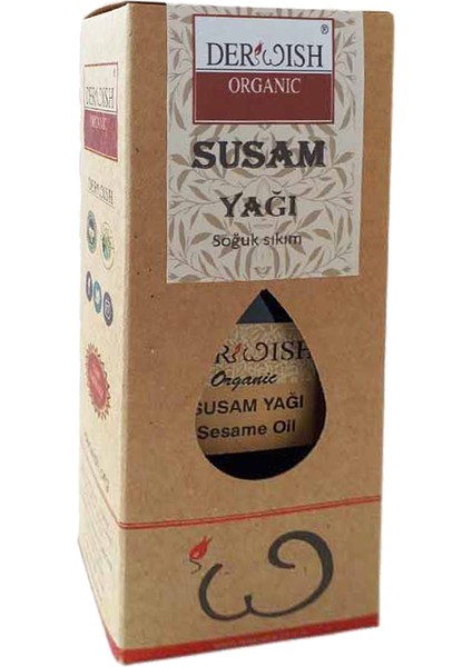 Derwish Organik Susam Tohumu Yağı 100 cc