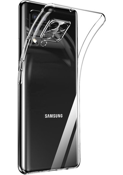 Samsung Galaxy M12 Kılıf Kamera Korumalı Şeffaf Silikon Renksiz