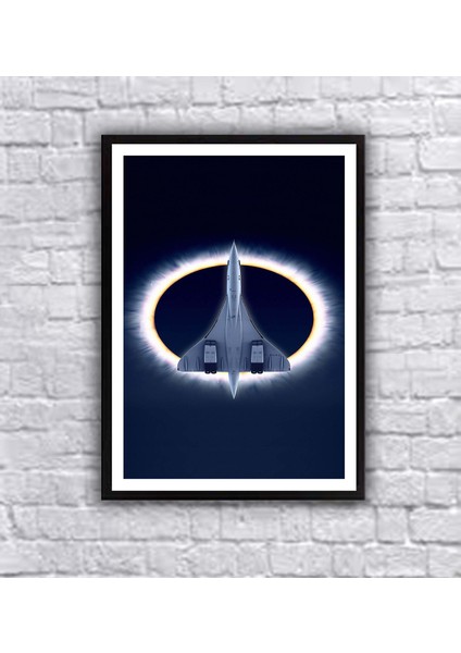Siyah Çerçeveli Uzay Poster Tablo 35X50