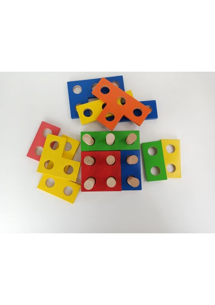Kare Blok Puzzle Renkli fırsatları