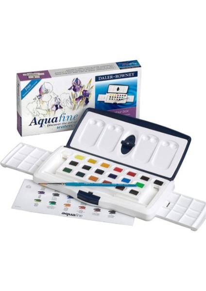 Daler Rowney Aquafine Watercolour Tablet Sulu Boya Seti 20 Renk