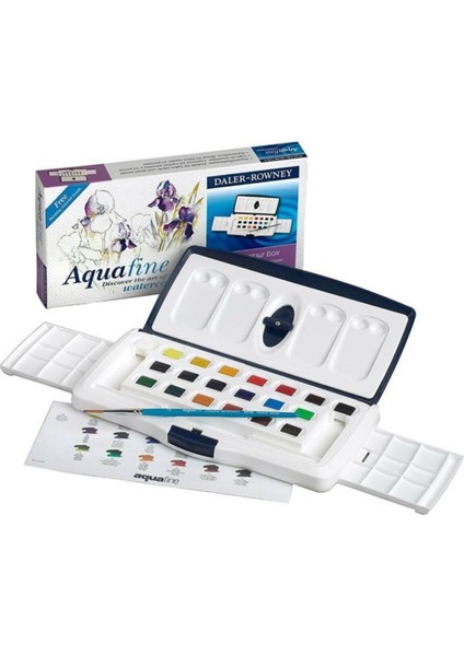 Daler Rowney Aquafine Watercolour Tablet Sulu Boya Seti 20 Renk