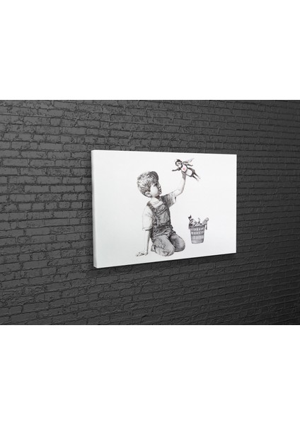 Banksy- Superhero Kanvas Tablo fiyatları