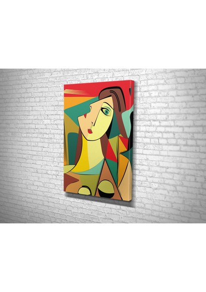 Picasso Stili Kadın Kanvas Tablo