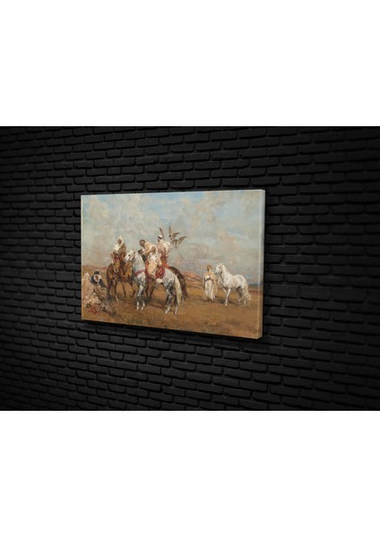 Henri Emilien Rousseau- La Chasse Au Faucon Kanvas Tablo