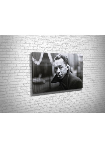 Albert Camus In Paris Kanvas Tablo