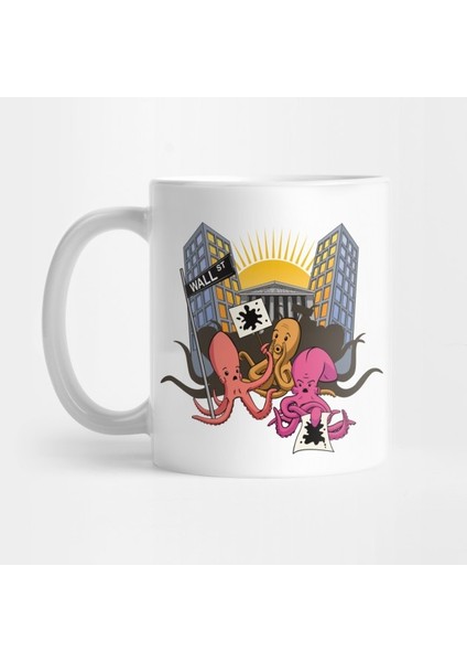 Octopi Wall Street Kupa Bardak