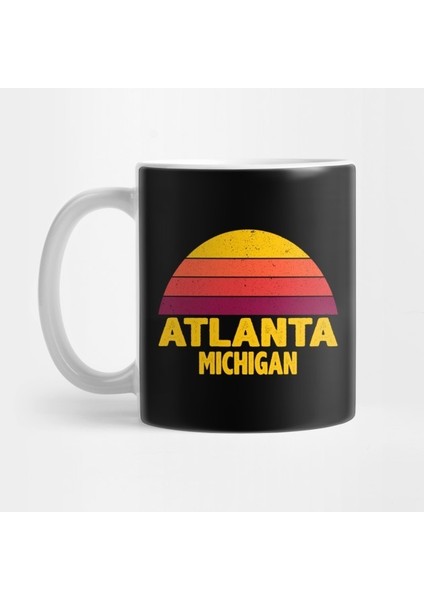 Vintage Retro Atlanta Mıchıgan Kupa Bardak