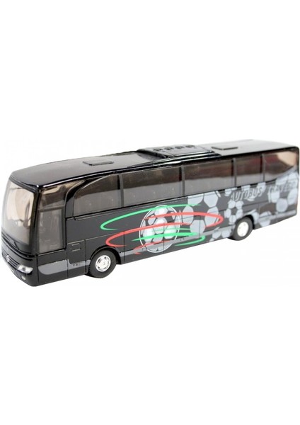 1:60 Ölçek Welly Mercedes Benz Travego Die-Cast Metal Otobüs Siyah