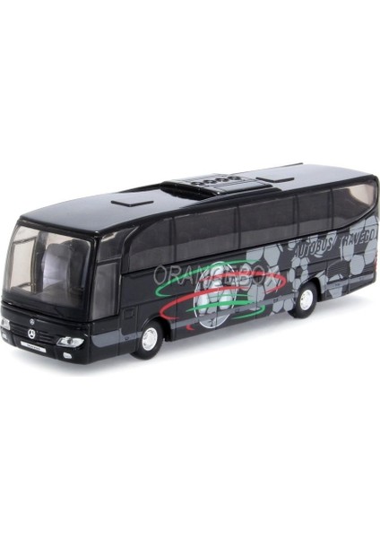 1:60 Ölçek Welly Mercedes Benz Travego Die-Cast Metal Otobüs Siyah