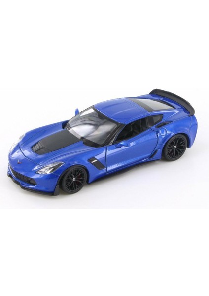 1:38 Welly 2017 Chevrolet Corvette Z06 Mavi