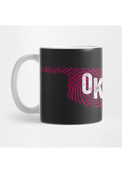 Home State Fingerprint - Oklahoma Sooners Kupa Bardak
