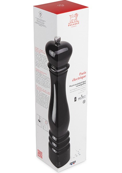 Paris Elektrikli Tuz Değirmeni Siyah Lake U 34 cm. modelleri