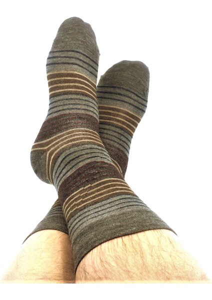 Socks Master® 2 Çift Seamless Ince Yünden Erkek Çorap (40-44)(2 Çift)