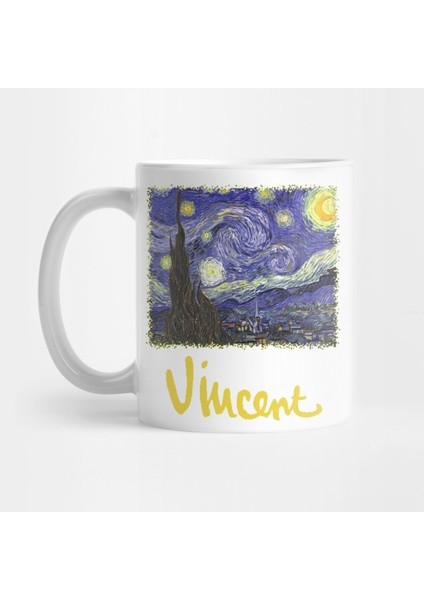 Starry Night By Vincent Van Gogh Kupa Bardak
