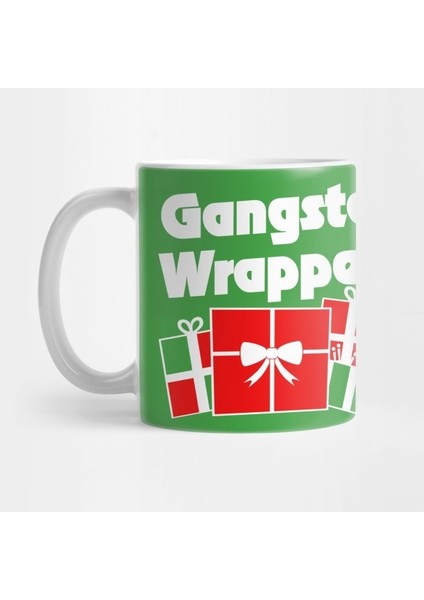 Gangsta Wrapper Christmas Humor Kupa Bardak