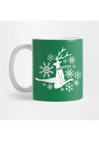 Christmas Stag Kupa Bardak