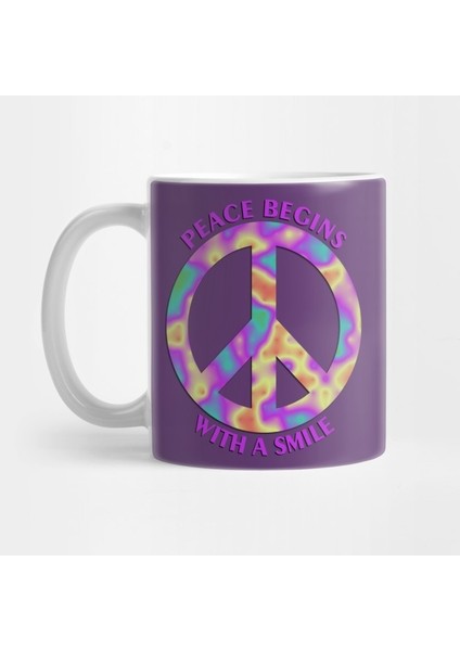 Peace Begins With A Smile Kupa Bardak