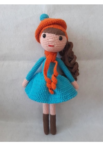 Turkuaz Güz Bebek Amigurumi Organik Oyuncak