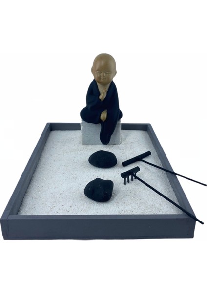 Mini Meditasyon Zen Bahçesi Kiti - Zen Garden - Hobi Kiti