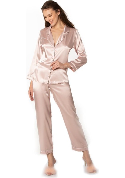 1200 Bayan Saten Pijama Takımı