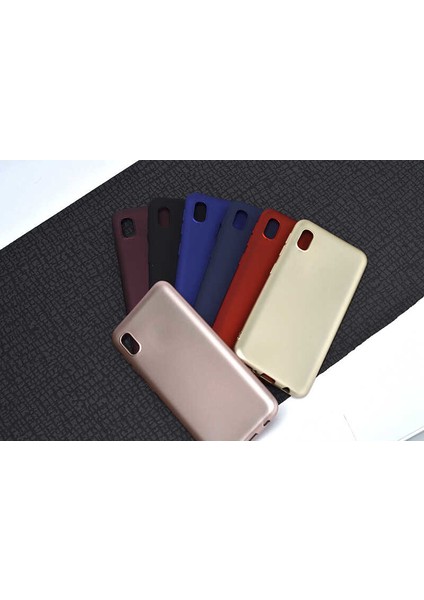 Samsung Galaxy A01 Core Kılıf Mat Premium Silikon Kılıf Siyah + Cam Ekran Koruyucu