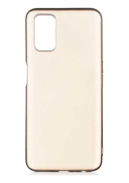 Samsung Galaxy A72 Kılıf Mat Premium Silikon Kılıf Gold + Tam Kaplayan 5d Cam Ekran Koruyucu
