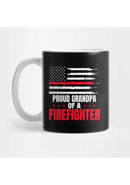 Firefighter Grandpa Shirt | Proud Grandpa Gift Kupa Bardak