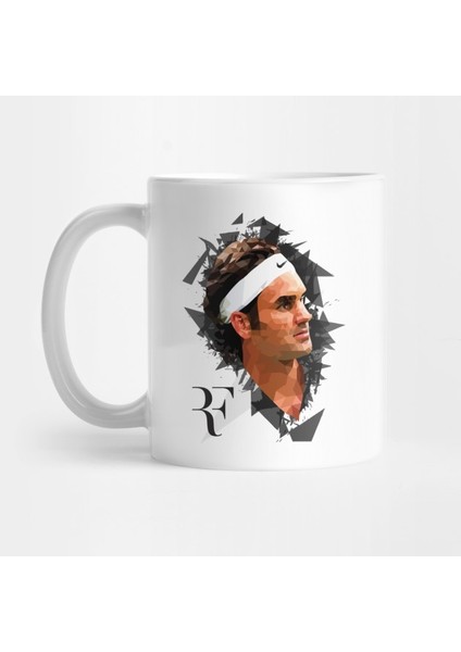Roger Federer Abstract Kupa Bardak