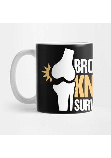 Survivor - Get Well Gift Fractured Broken Knee Cap Kupa Bardak