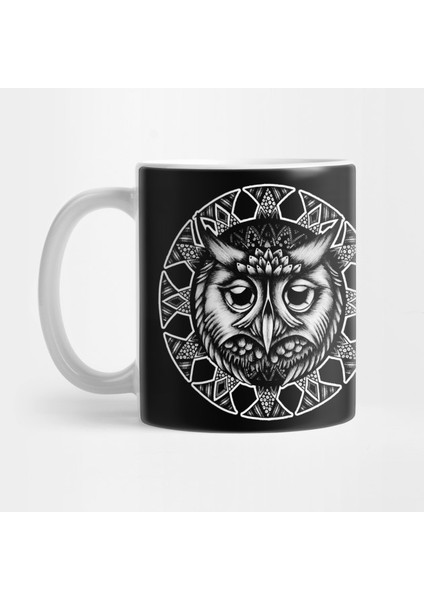 Owl Mandala Kupa Bardak
