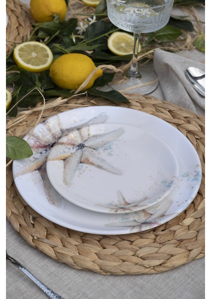Fortune Starfish Collection 2'li Küçük Melamin Tabak Seti