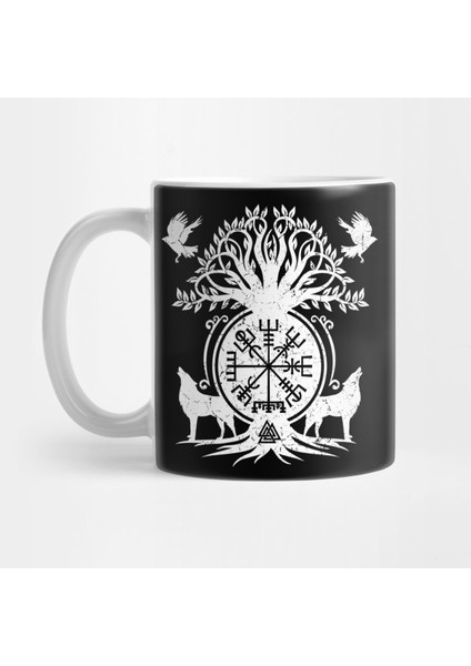 Vegvisir - Viking Compass Ornament Kupa Bardak