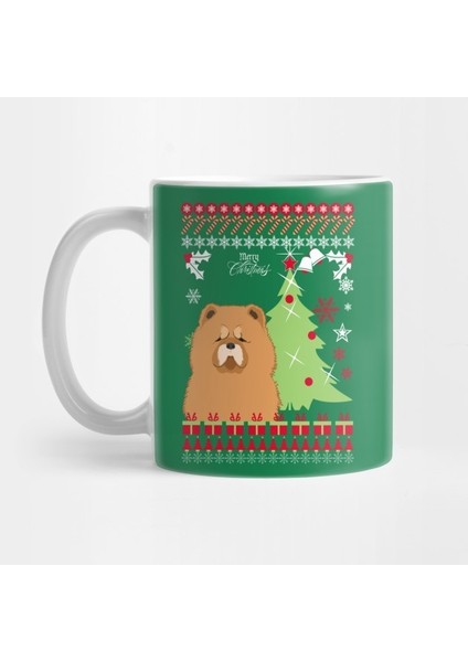 Chow Chow Christmas Sweater Kupa Bardak