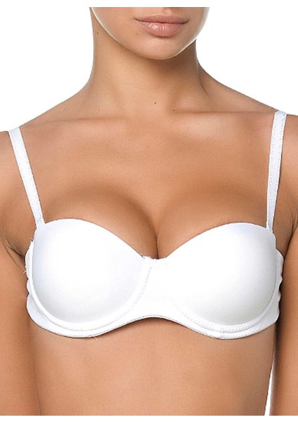 2850 Destekli Şeffaf Straplez Bra Sütyen
