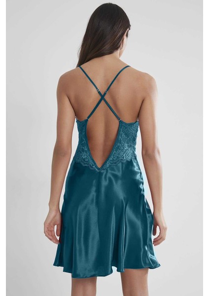 2'li 4050 Zümrüt Bayan Saten Gecelik Sabahlık Takımı fiyatları