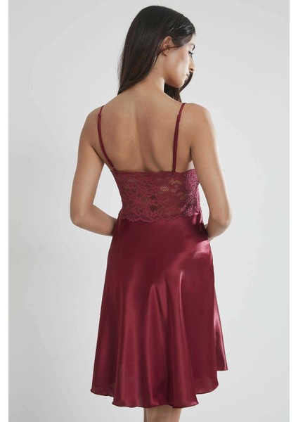 627 Bordo Saten Gecelik fiyatları