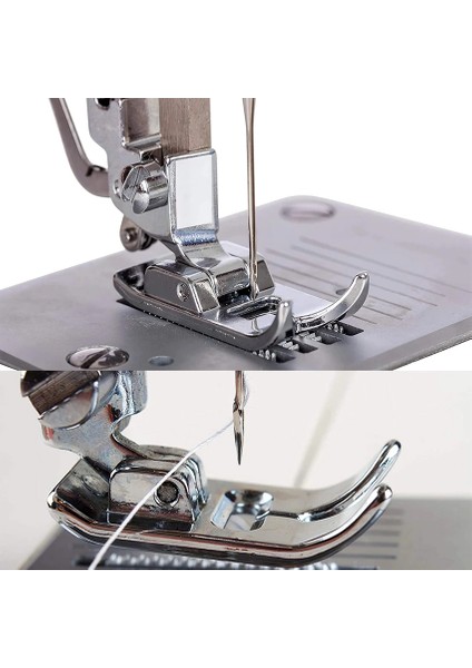 Aile Dikiş Makinası Alçak Tutuculu 5mm 7mm ve Teflon Zigzag Ayak Seti fiyatları