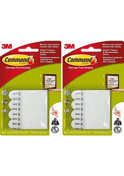Command Küçük Boy Cırt Bant 2li Set