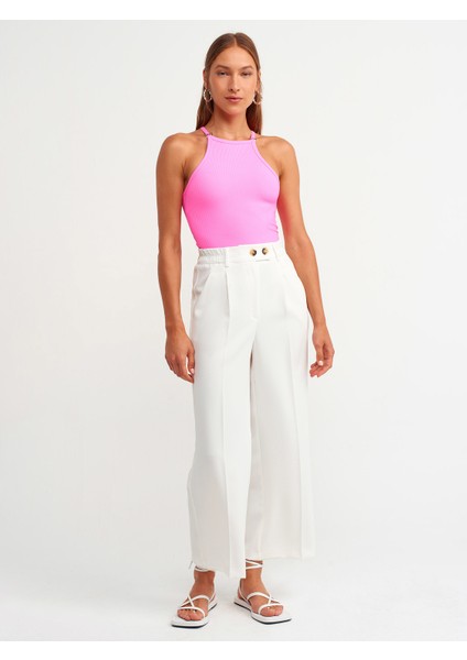 3804 Aksesuarlı Crop Top-Neon Pembe fiyatları