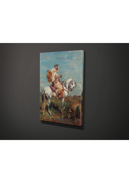 Henry Emilien Rousseau- Le Levrier Assoiffe Kanvas Tablo