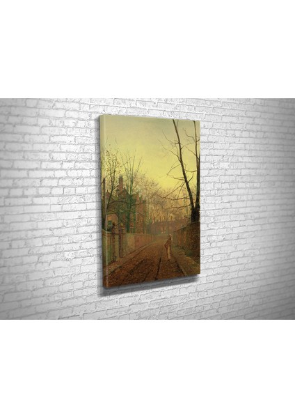 John Atkinson Grimshaw- Autumn Lane Kanvas Tablo modelleri