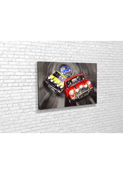 The Italian Job- Mini Cooper Kanvas Tablo fiyatları