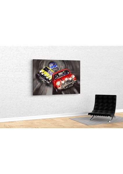 The Italian Job- Mini Cooper Kanvas Tablo modelleri