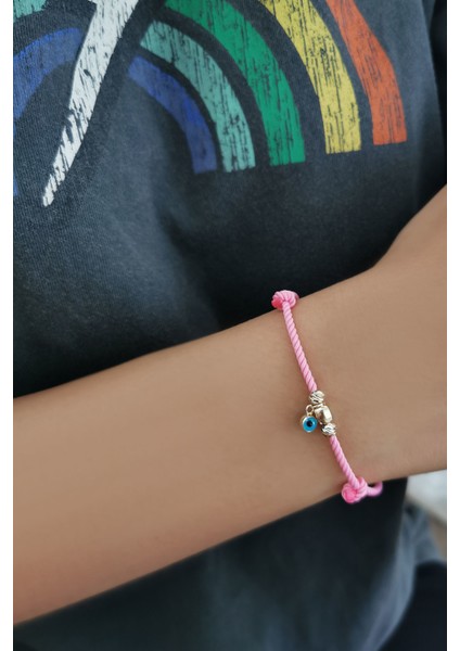 Pembe Ipli Küp Minimal Altın Bileklik fiyatları