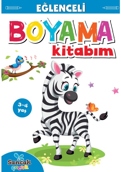 Eğlenceli Boyama Kitabım - Mavi Kitap