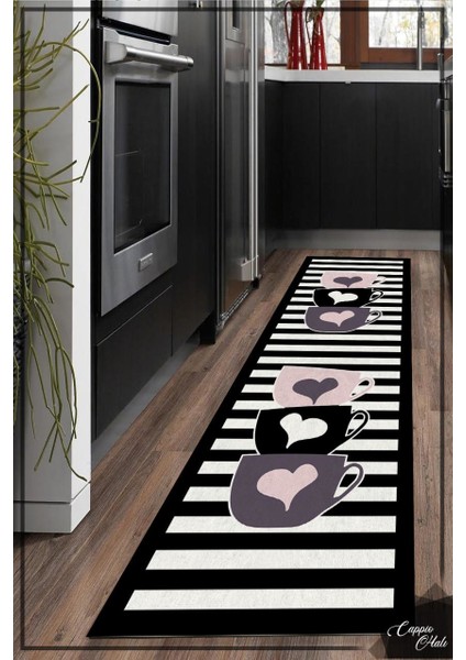 Gri Krem Eskitme Desenli Halı CP644