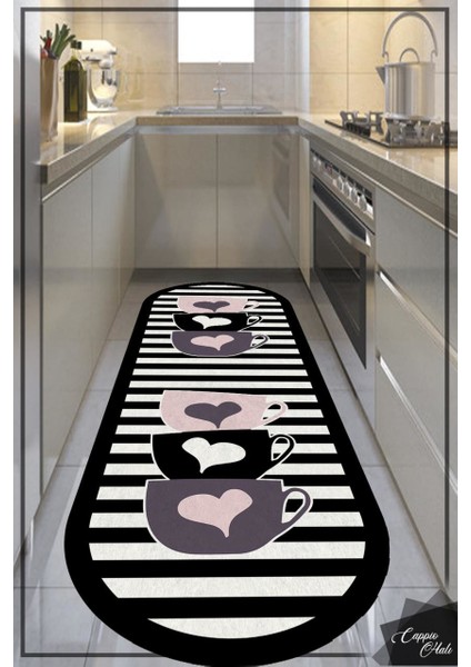 Modern Kahve Tonlu Halı (Makinada Yıkanabilir) - CP403