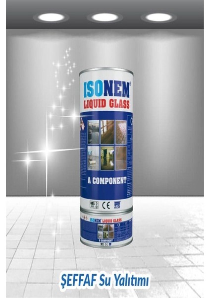 Isonem Liquid Glass (Sıvı Cam) Şeffaf Zemin Su Yalıtımı 2kg