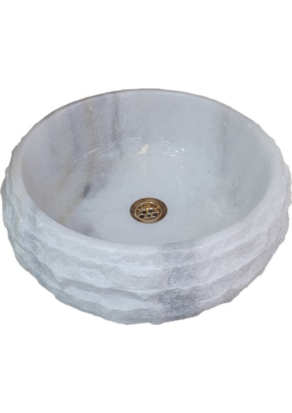 Kristal Beyaz Mermer Dışı Yatay Patlatma Bombeli Lavabo fiyatları